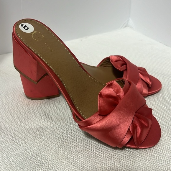 Est. 1946 Coral Slip on Mule Block Heels 8 - Picture 4 of 5
